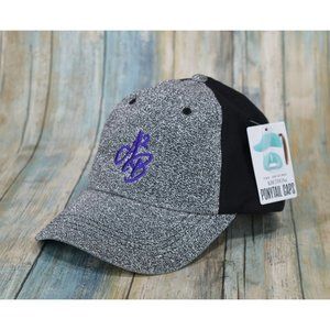 KBethos Ponytail Caps Women's Silver Glitter Hook & Loop Back NEW